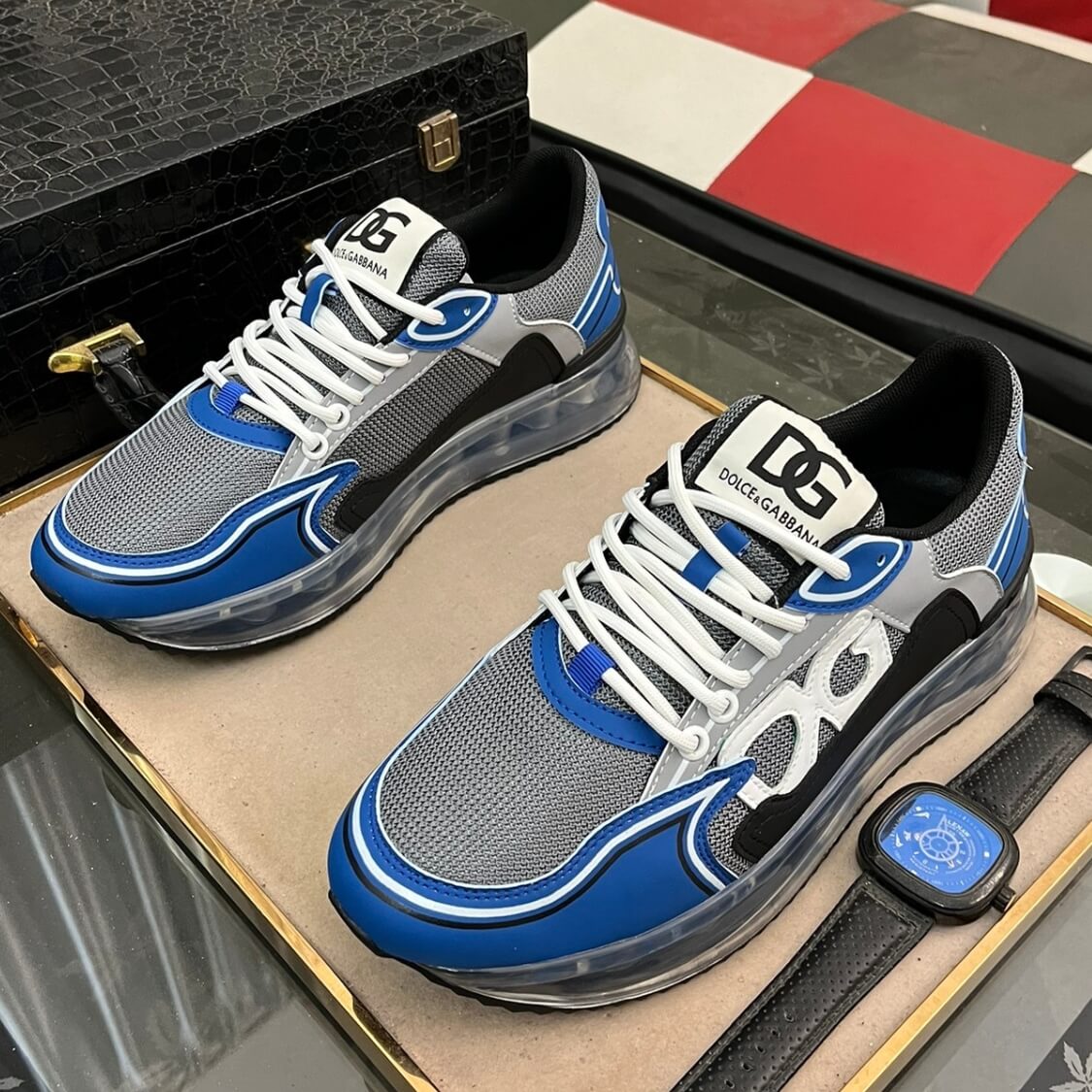 Cushion Sole Monogram Sneakers