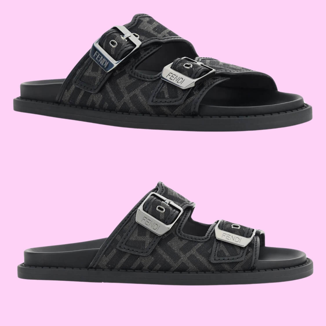 Feel Jacquard Fabric Sandals