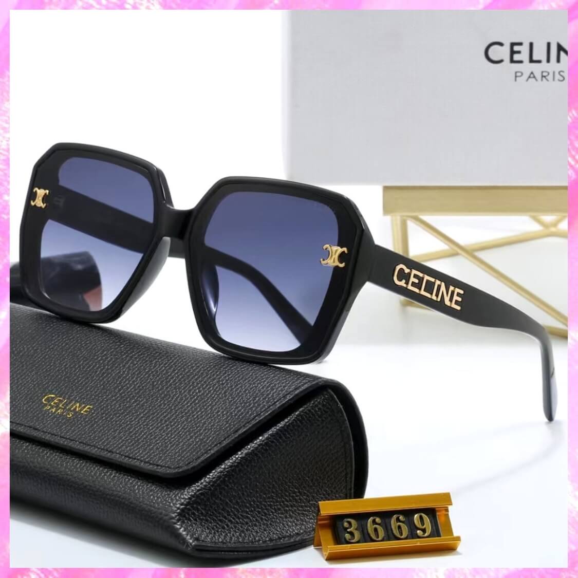 Gold Logo Accent UV Sunglasses