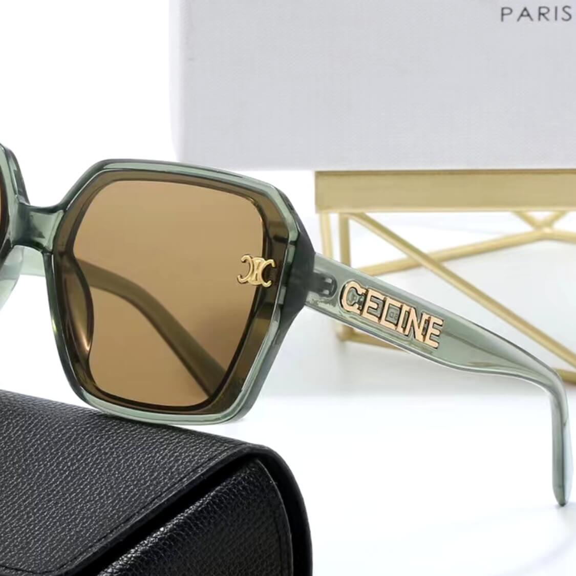 Gold Logo Accent UV Sunglasses