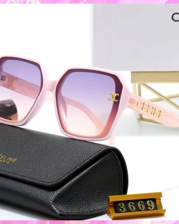 Gold Logo Accent UV Sunglasses