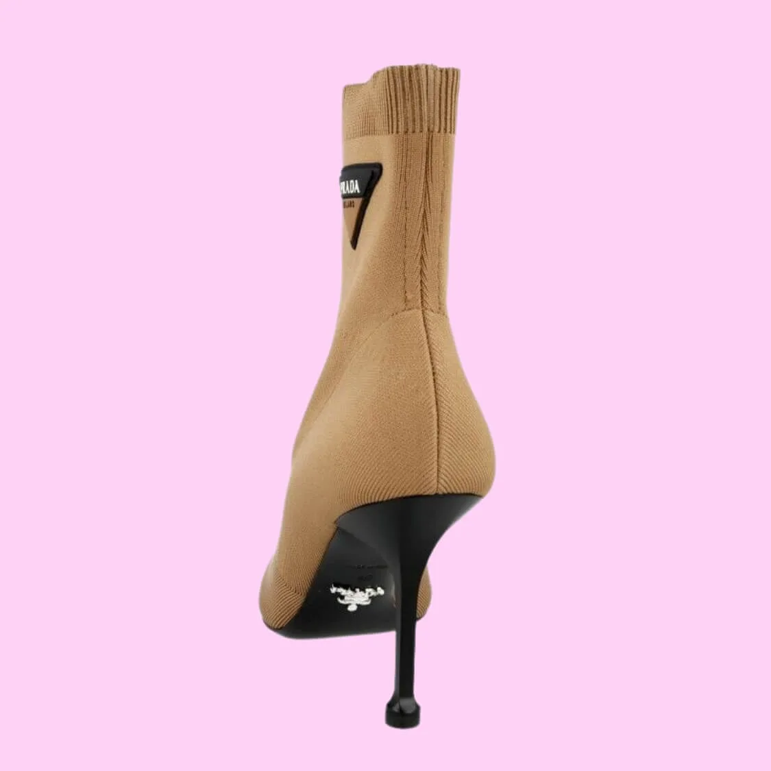 Heel Stretch Fabric Silhouette Ankle Boots