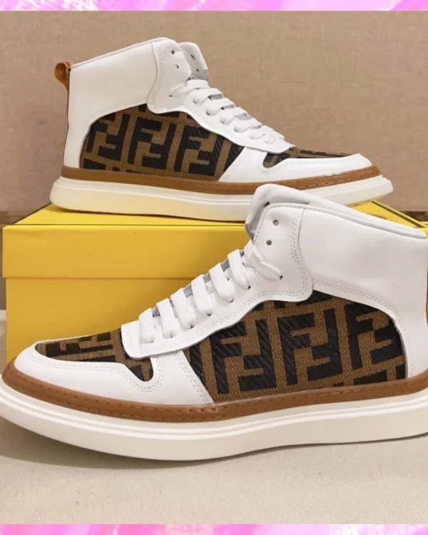 High Top Flat Sole Sneakers