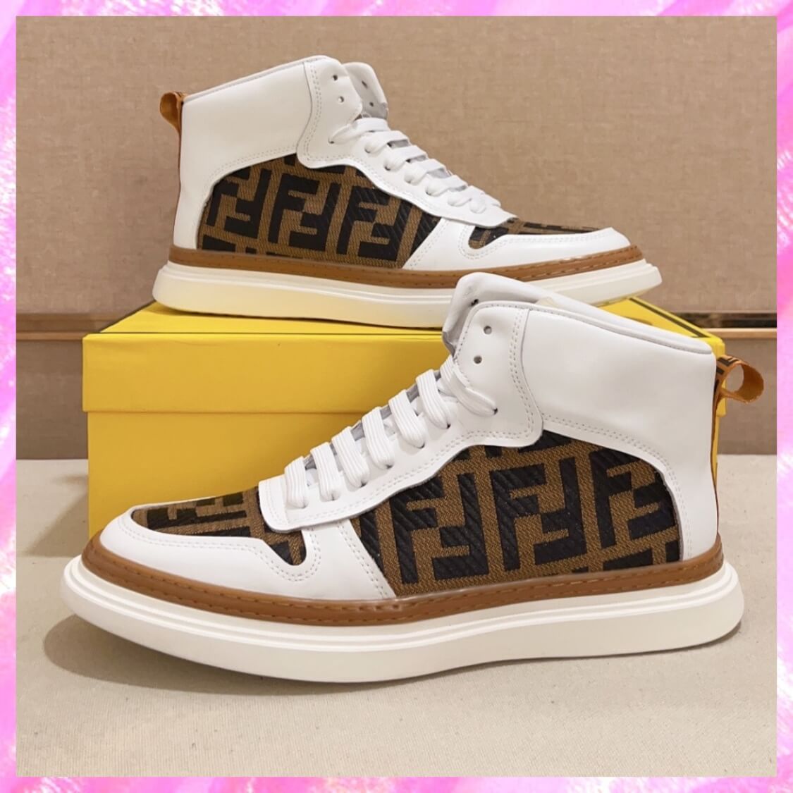 High Top Flat Sole Sneakers 