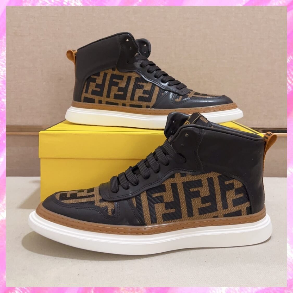High Top Flat Sole Sneakers