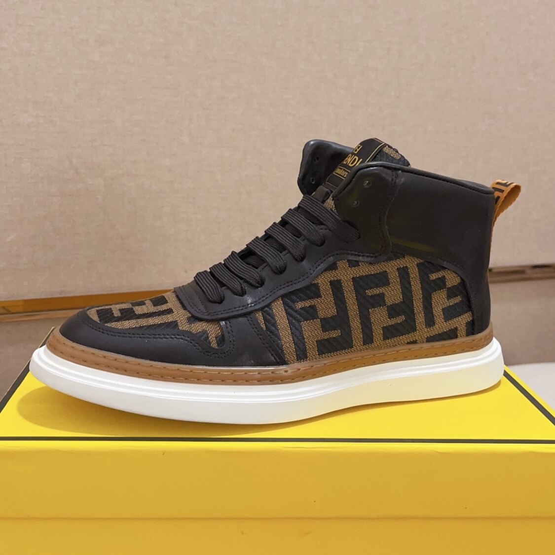 High Top Flat Sole Sneakers