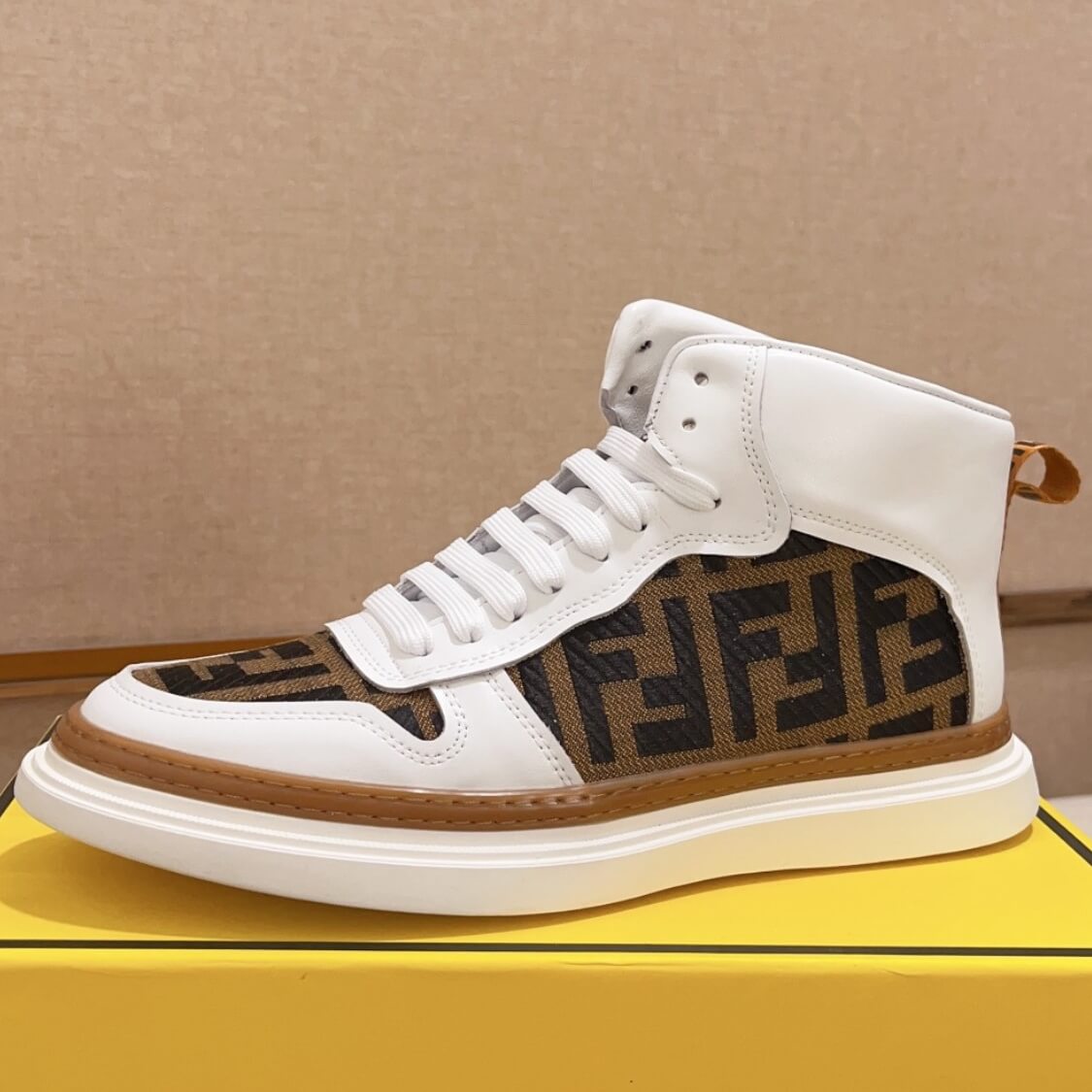 High Top Flat Sole Sneakers 