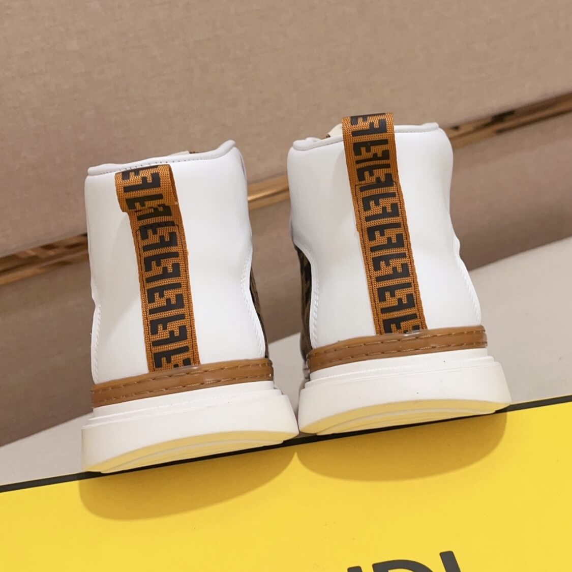 High Top Flat Sole Sneakers 