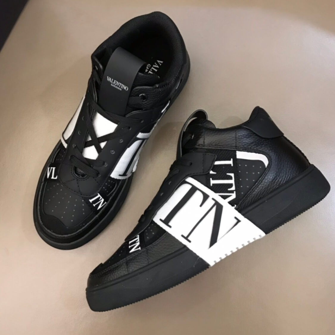 High Top Logo Sneakers