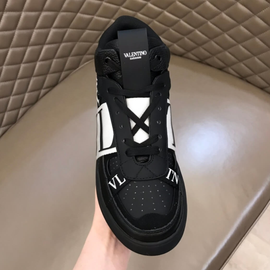 High Top Logo Sneakers