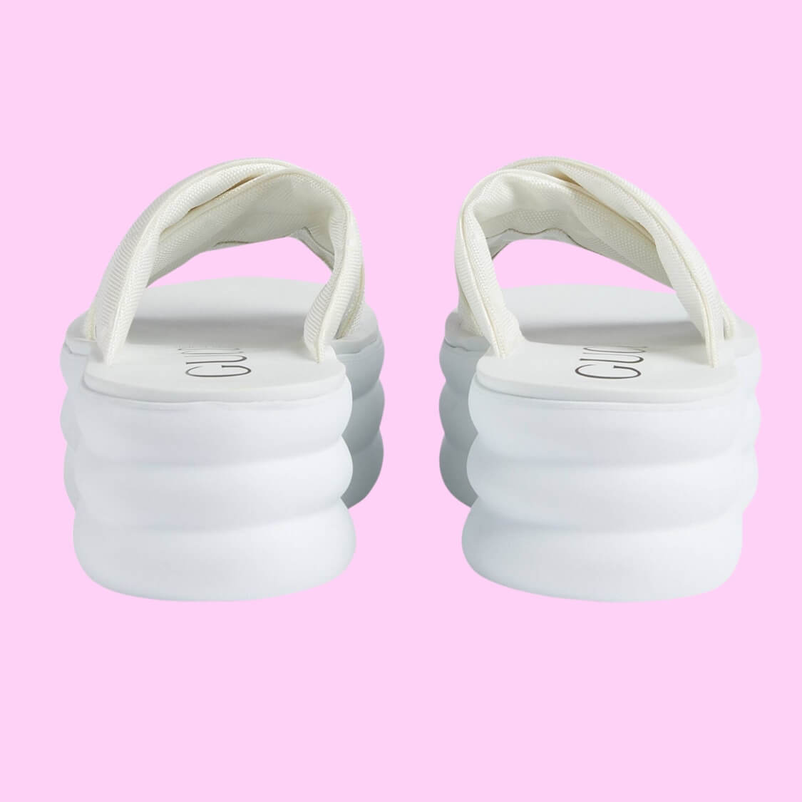 Monogram Jacquard Platform Slides
