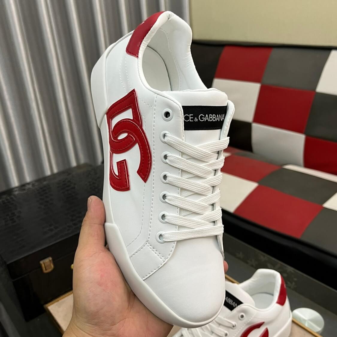 Leather Monogram Skater Sneakers 