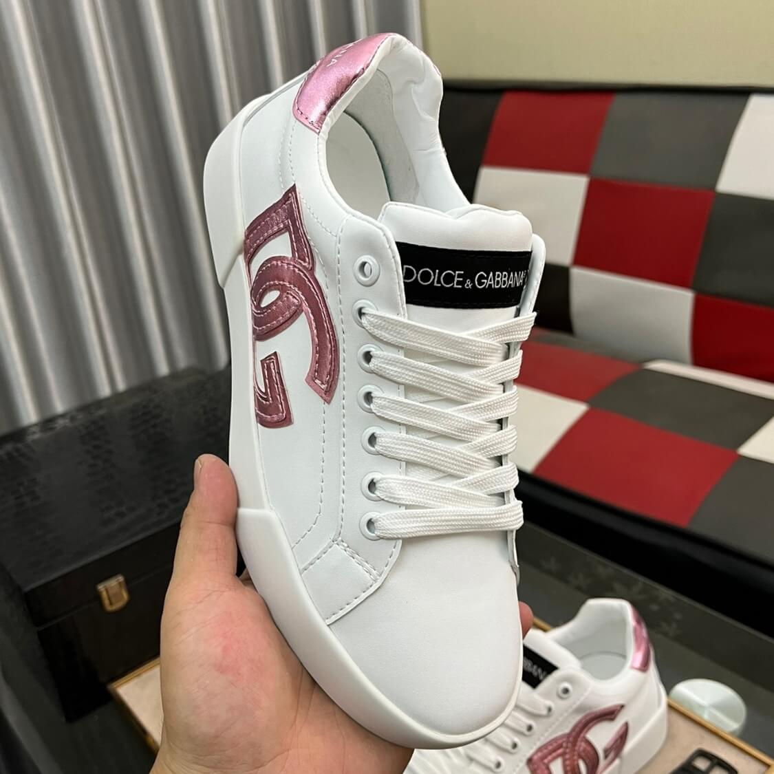 Leather Monogram Skater Sneakers