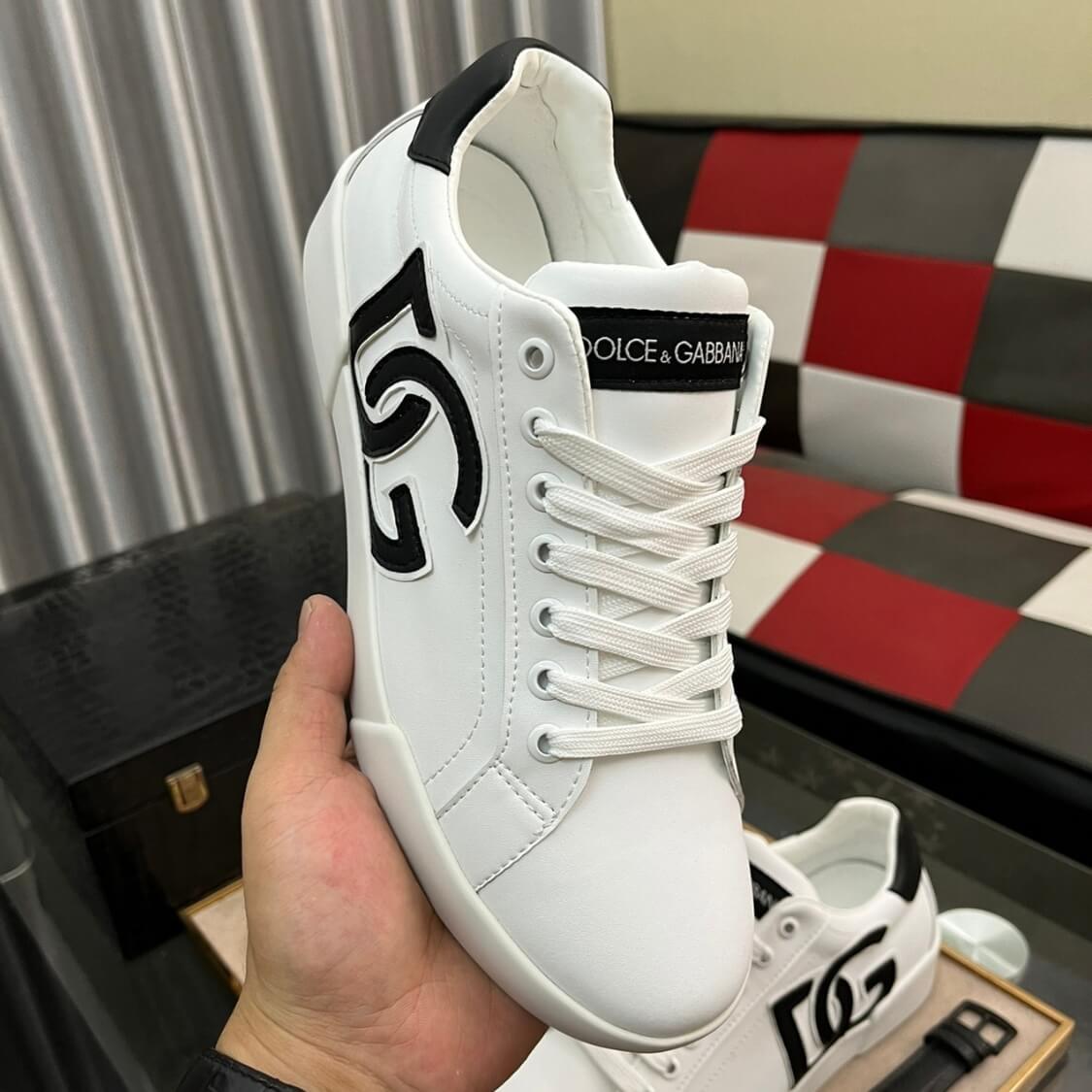 Leather Monogram Skater Sneakers