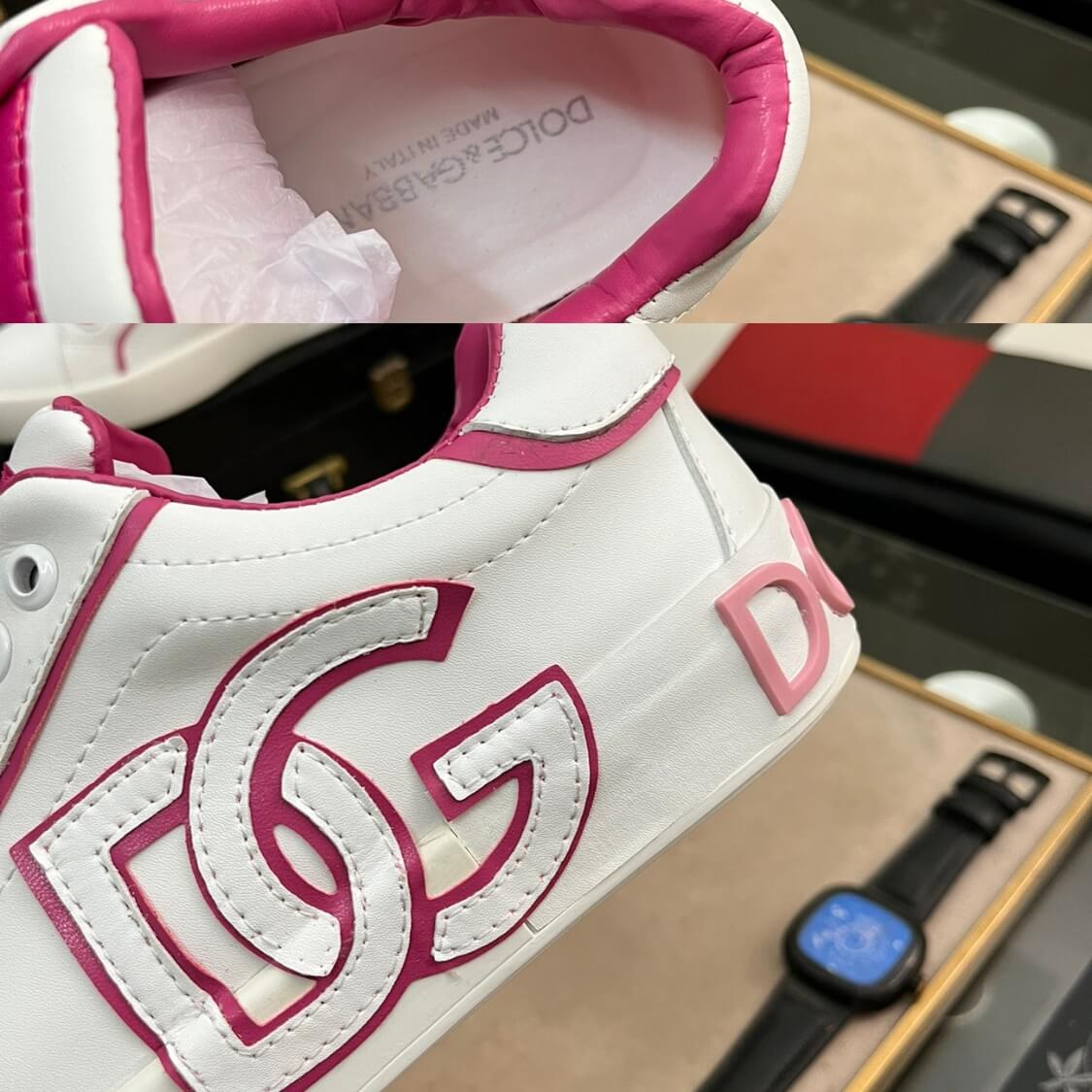 Leather Monogram Skater Sneakers