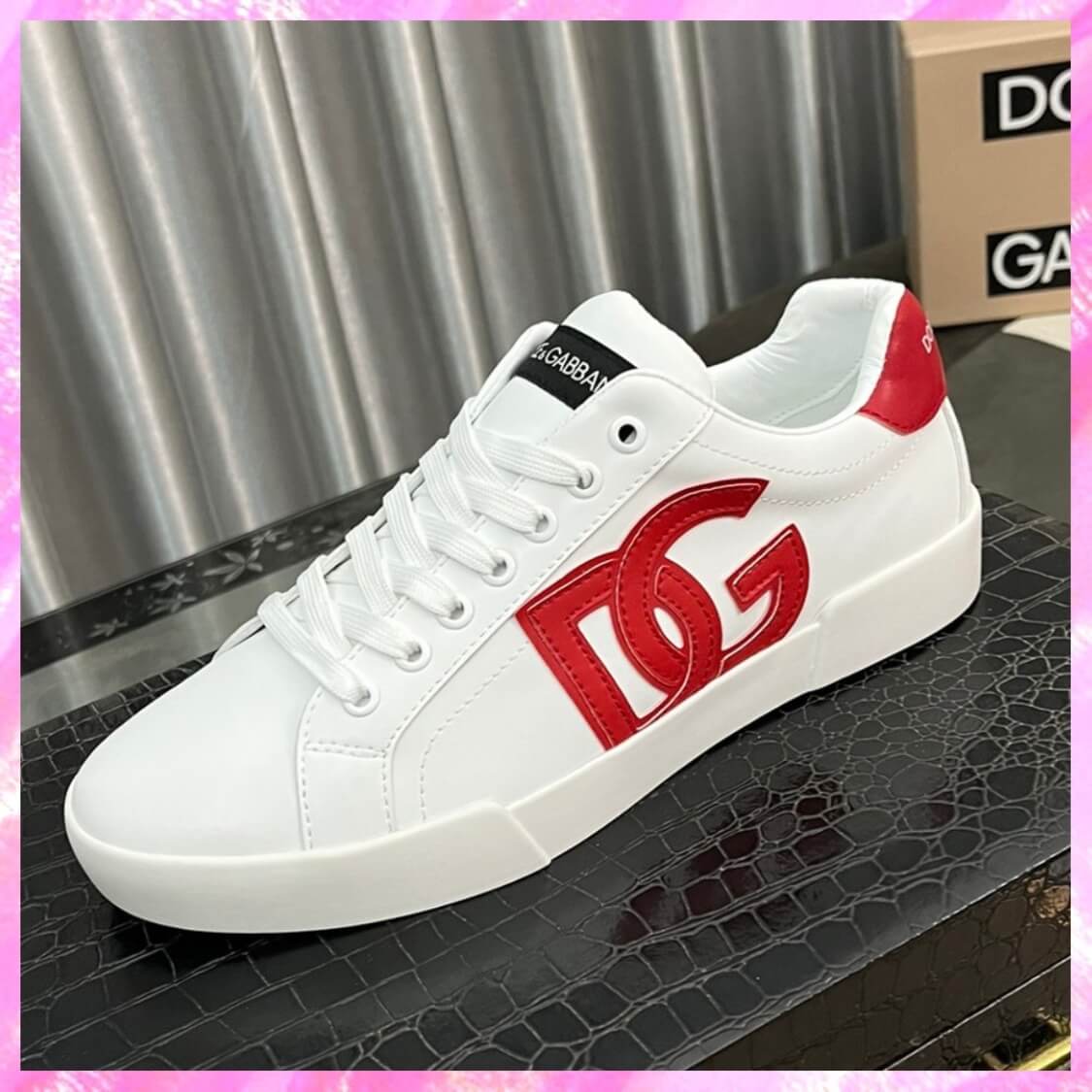 Leather Monogram Skater Sneakers 