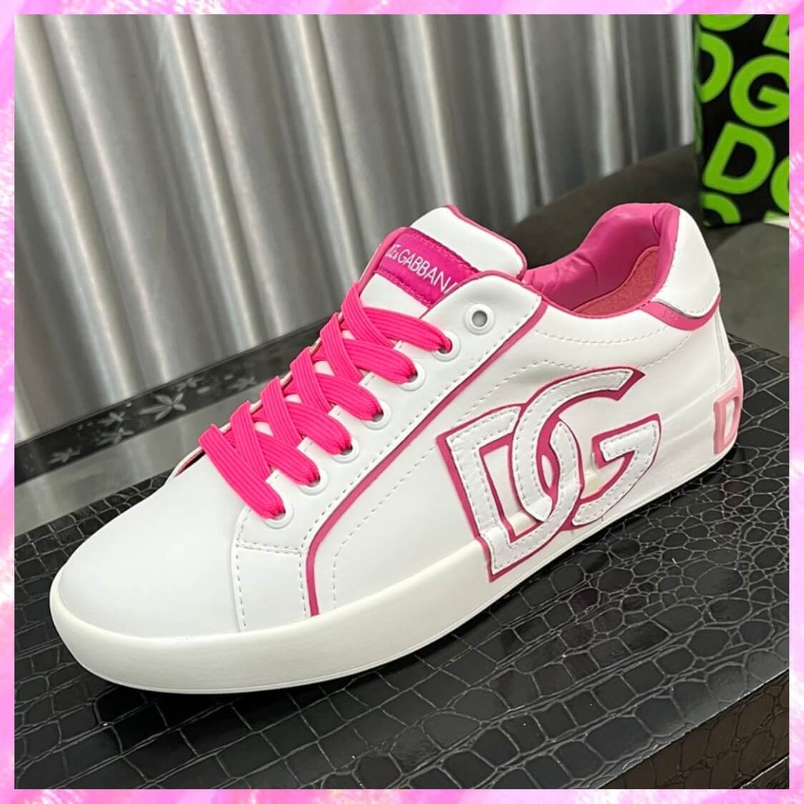 Leather Monogram Skater Sneakers