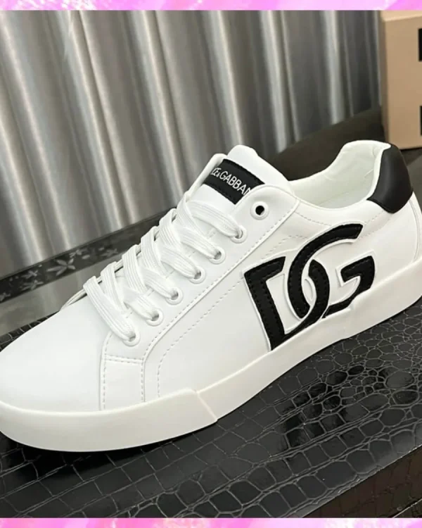 Leather Monogram Skater Sneakers