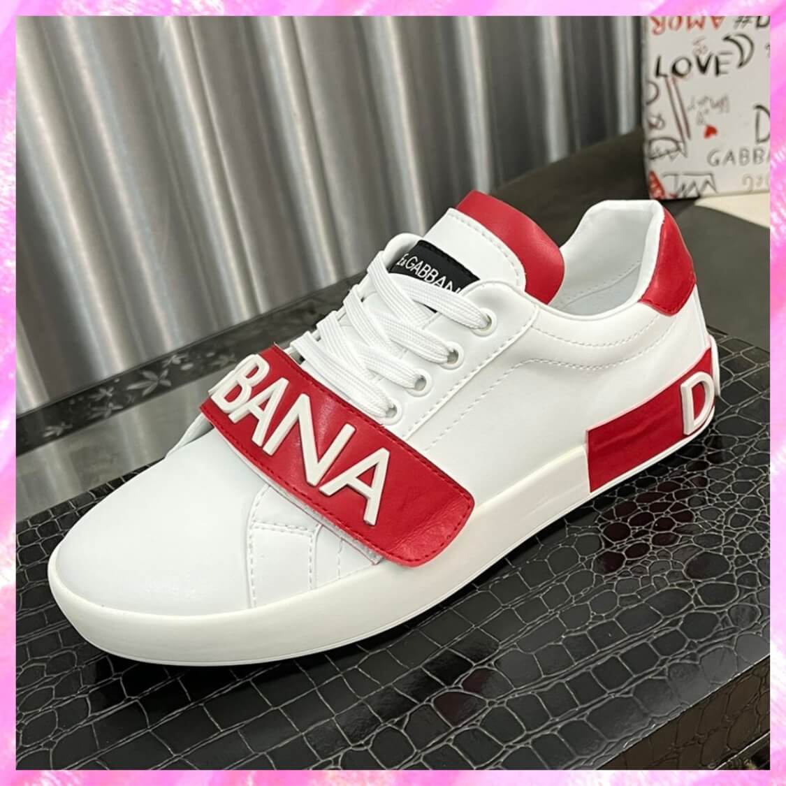 Logo Strap Monogram Sneakers