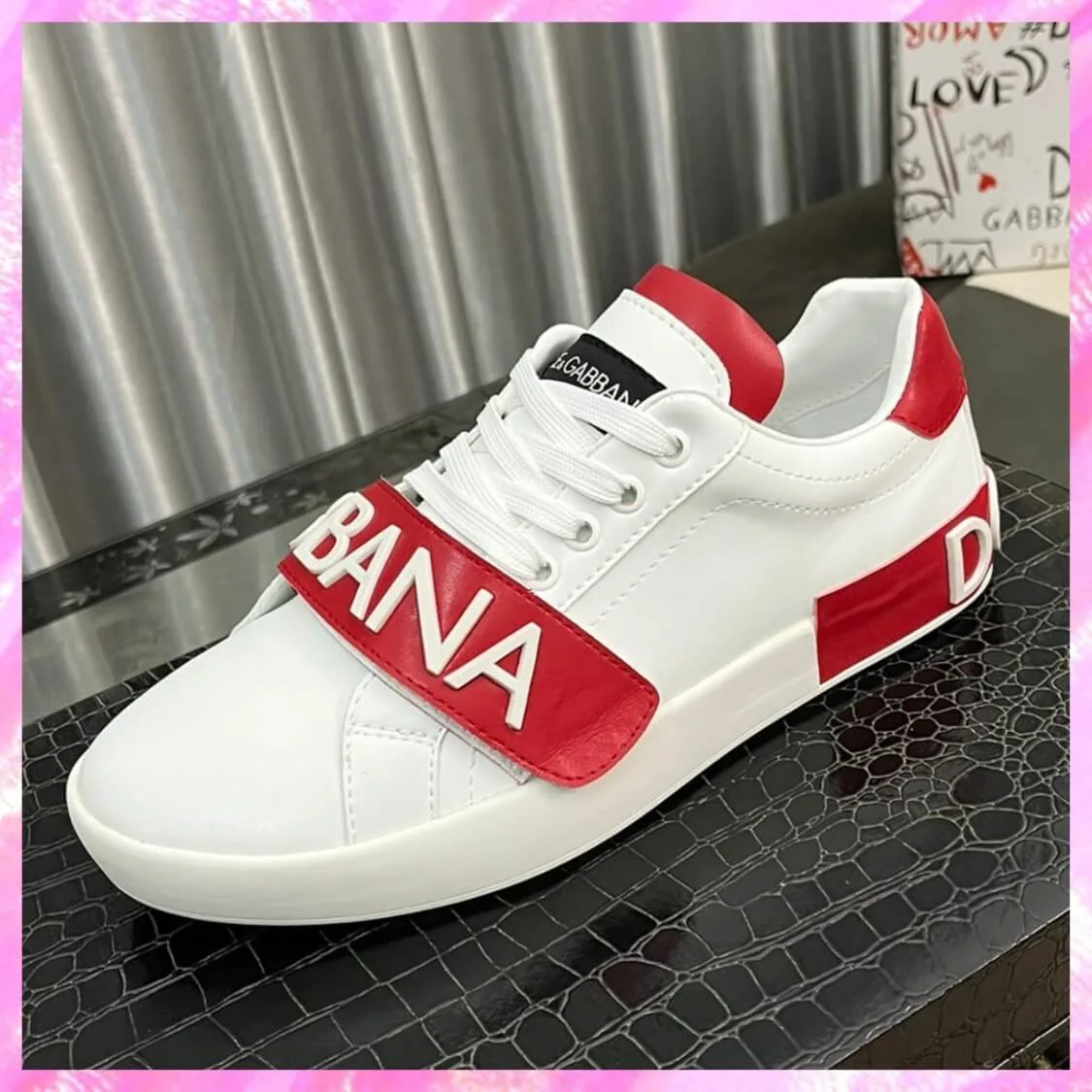 Logo Strap Monogram Sneakers
