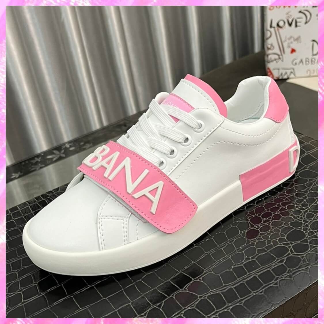 Logo Strap Monogram Sneakers