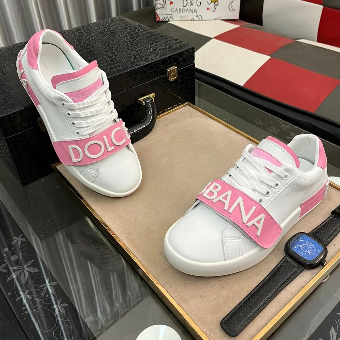 Logo Strap Monogram Sneakers