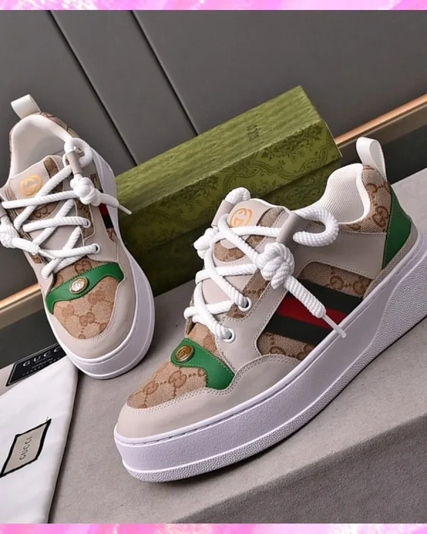 Low Top G Web Monogram Sneakers