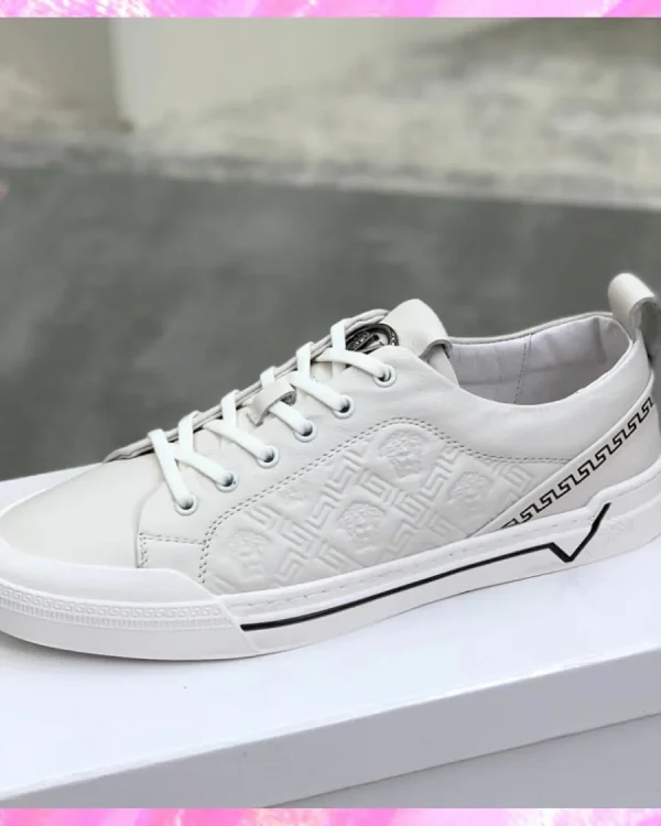 Low Top Leather Skater Sneakers