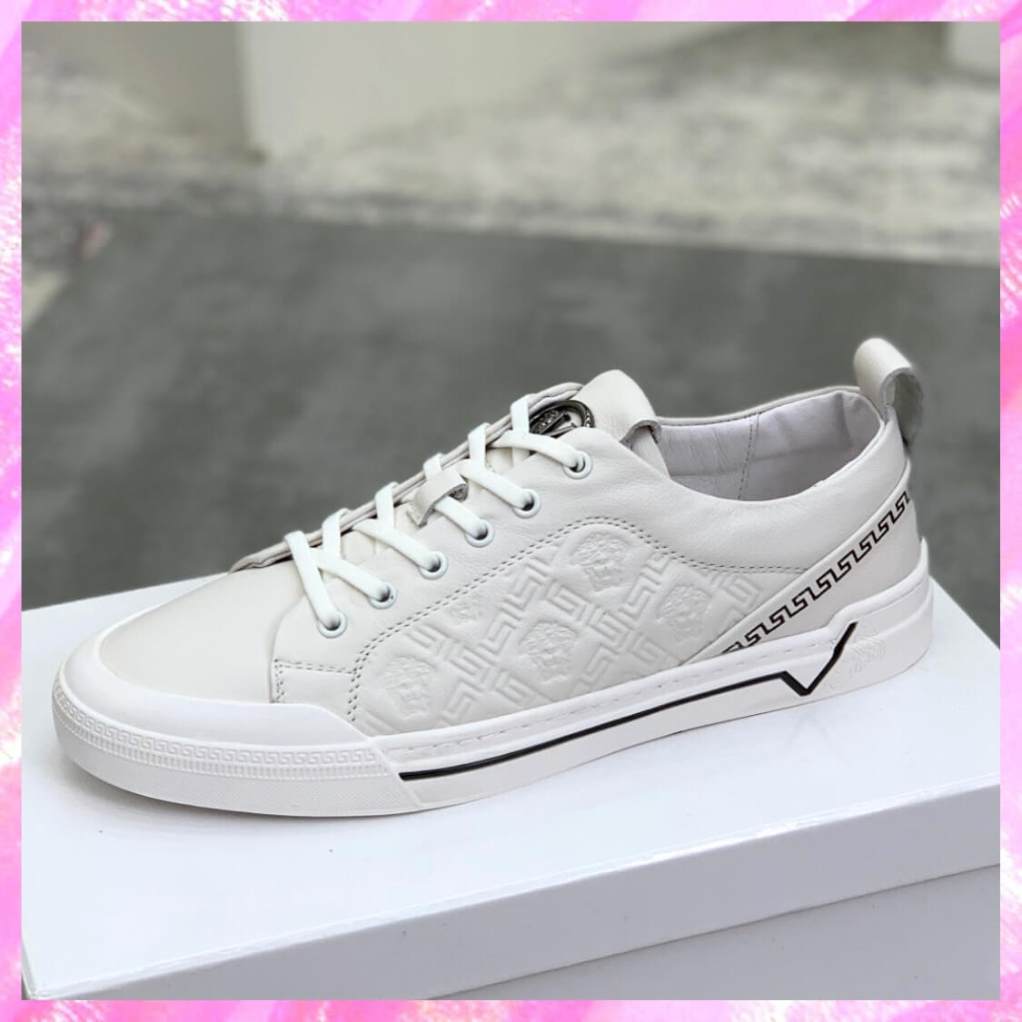 Low Top Leather Skater Sneakers 