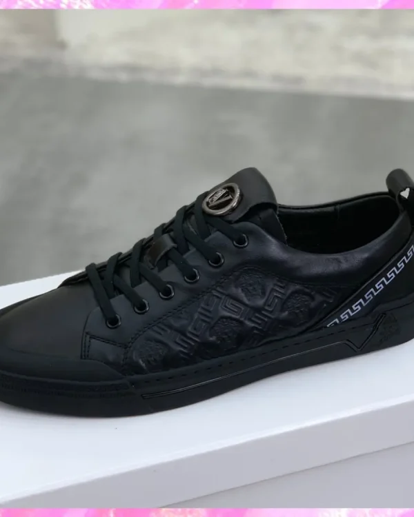 Low Top Leather Skater Sneakers