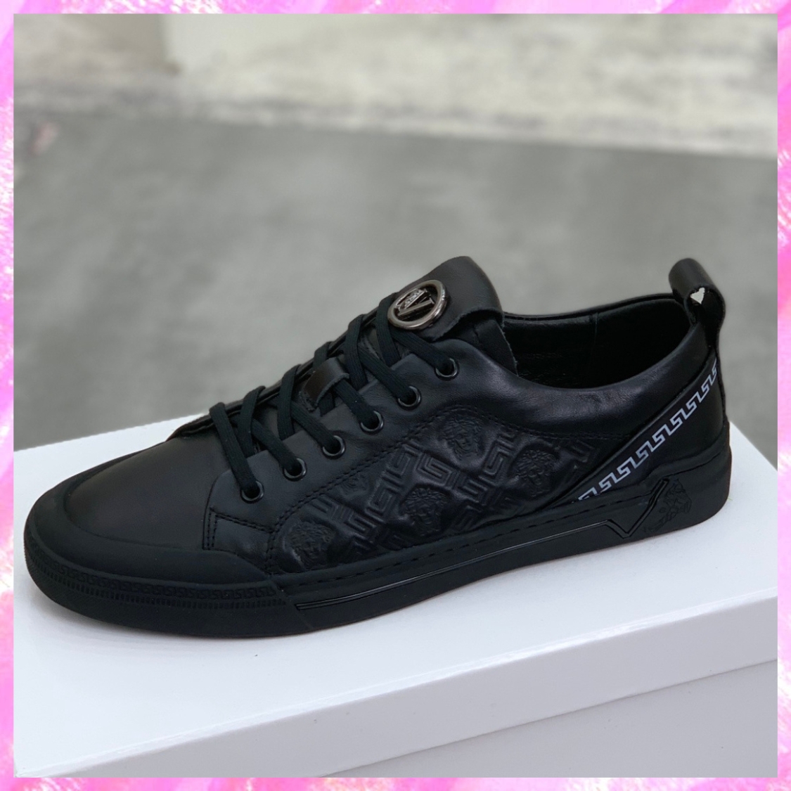 Low Top Leather Skater Sneakers