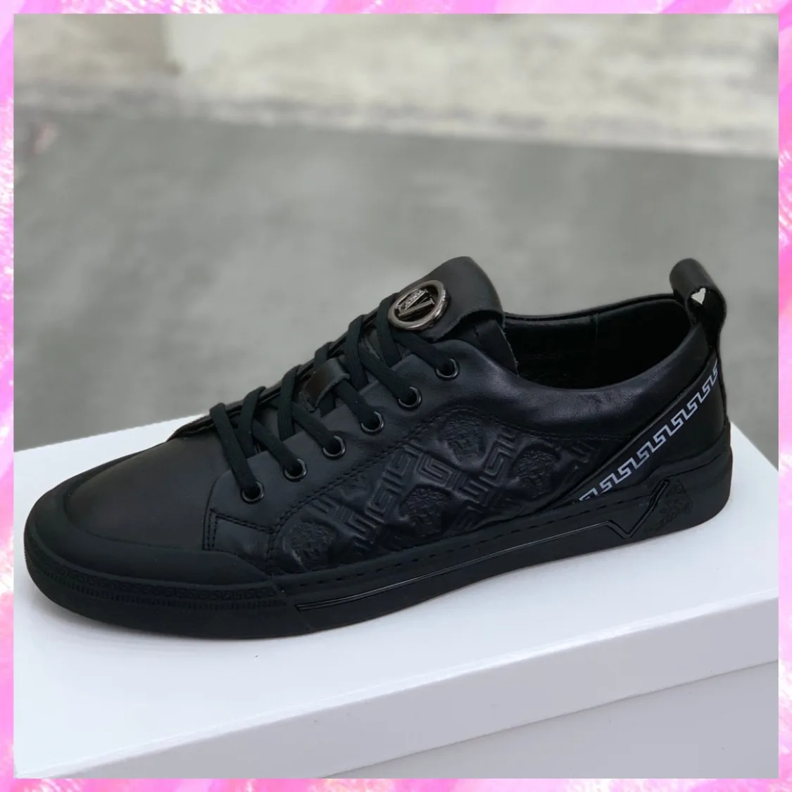 Low Top Leather Skater Sneakers