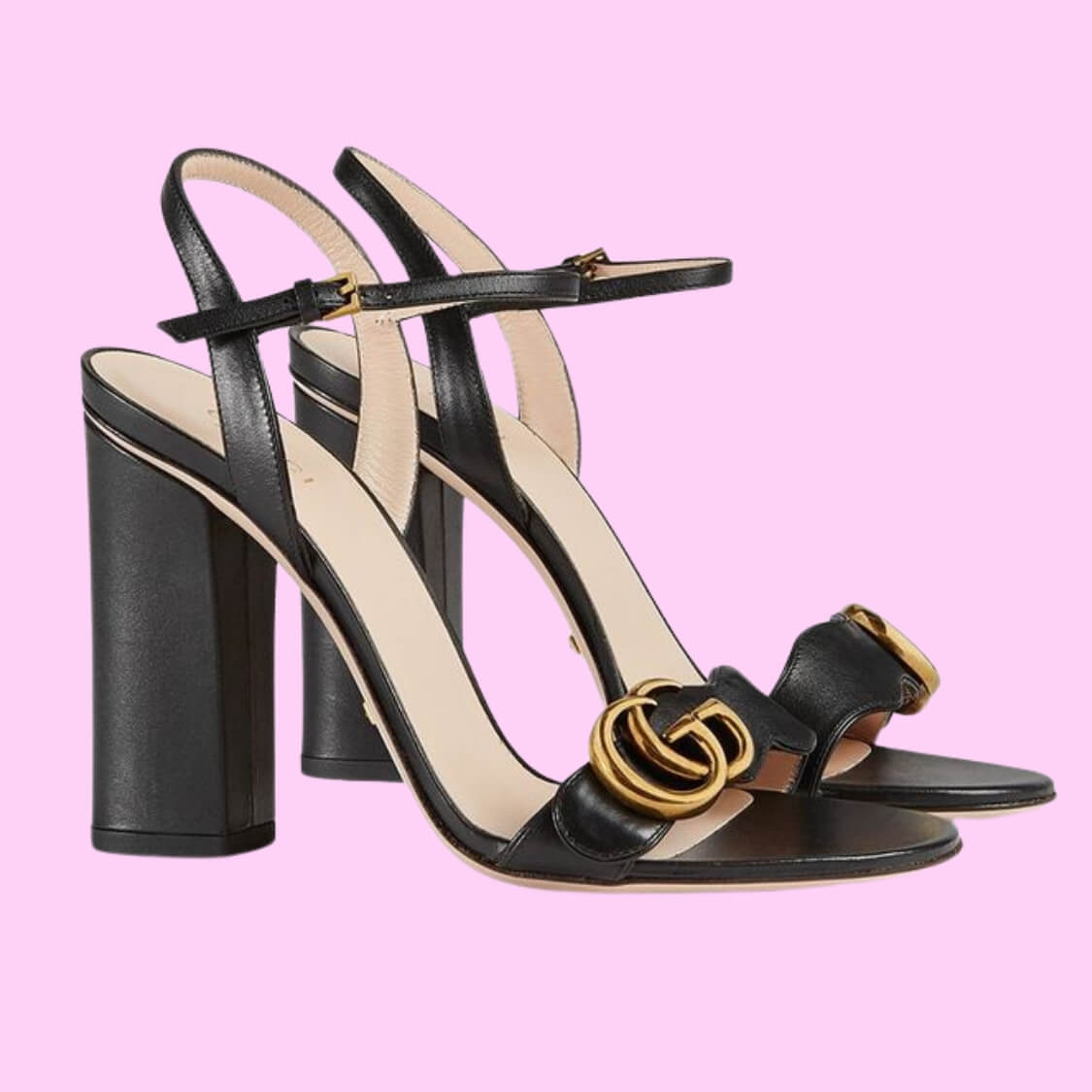 Marmont Leather Platform Sandals