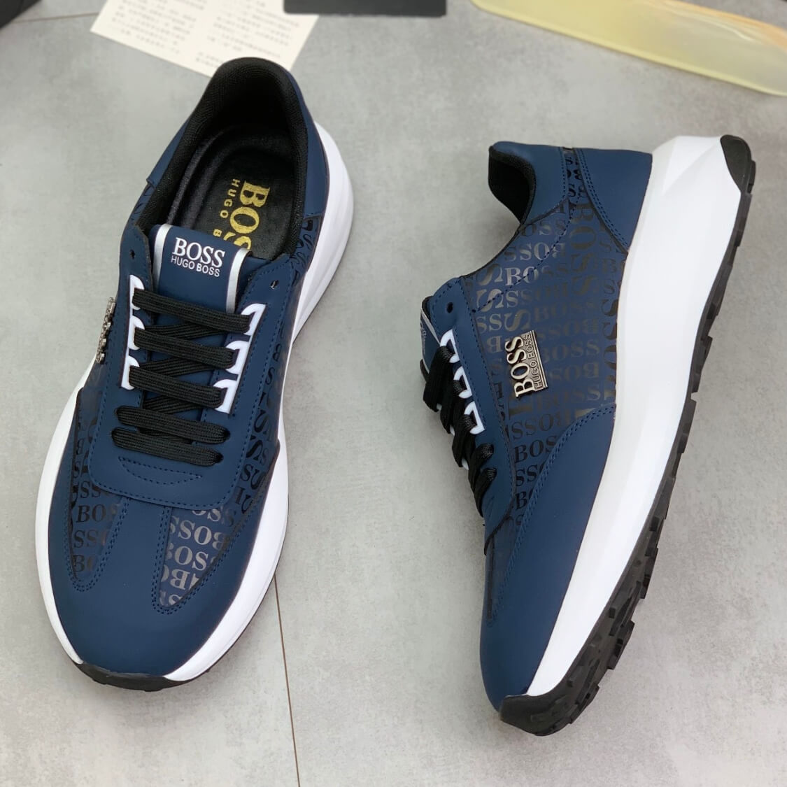 Metal Logo Monogram Trainers 