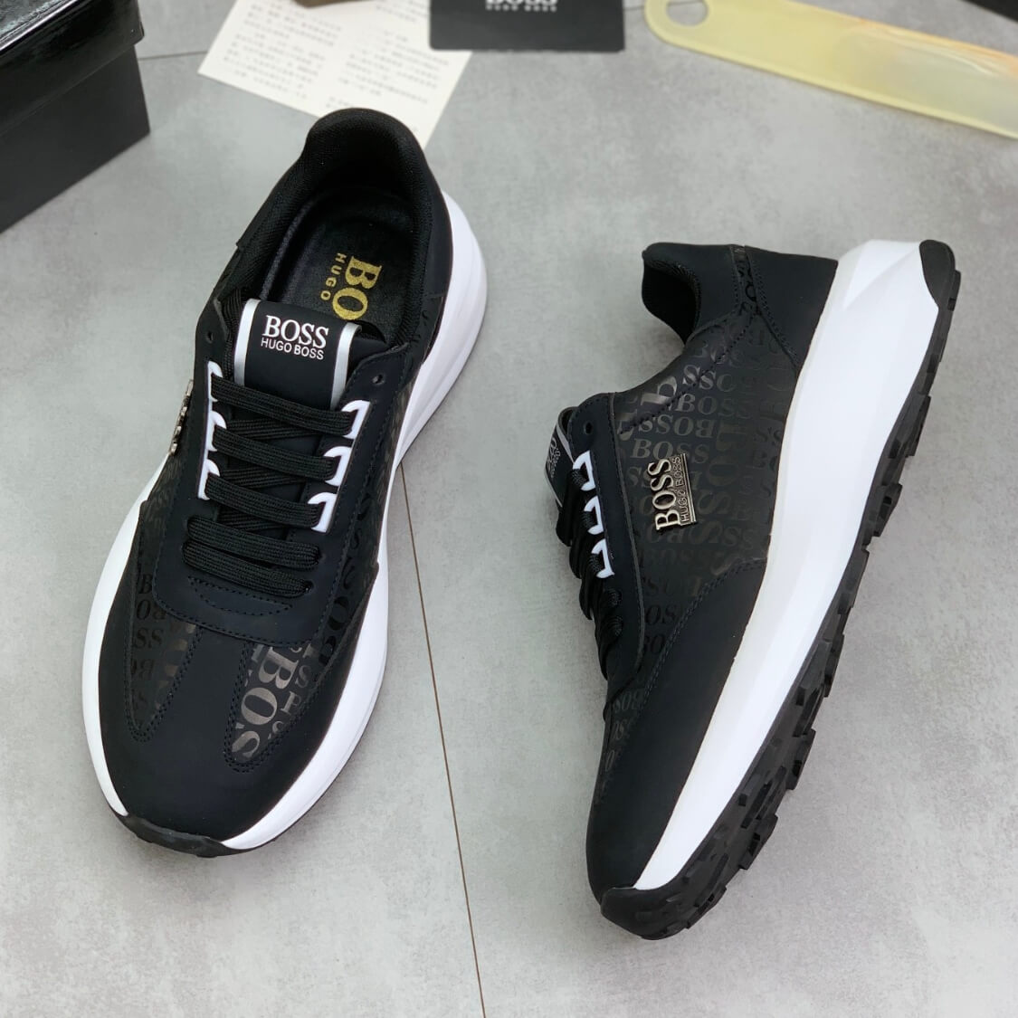 Metal Logo Monogram Trainers 
