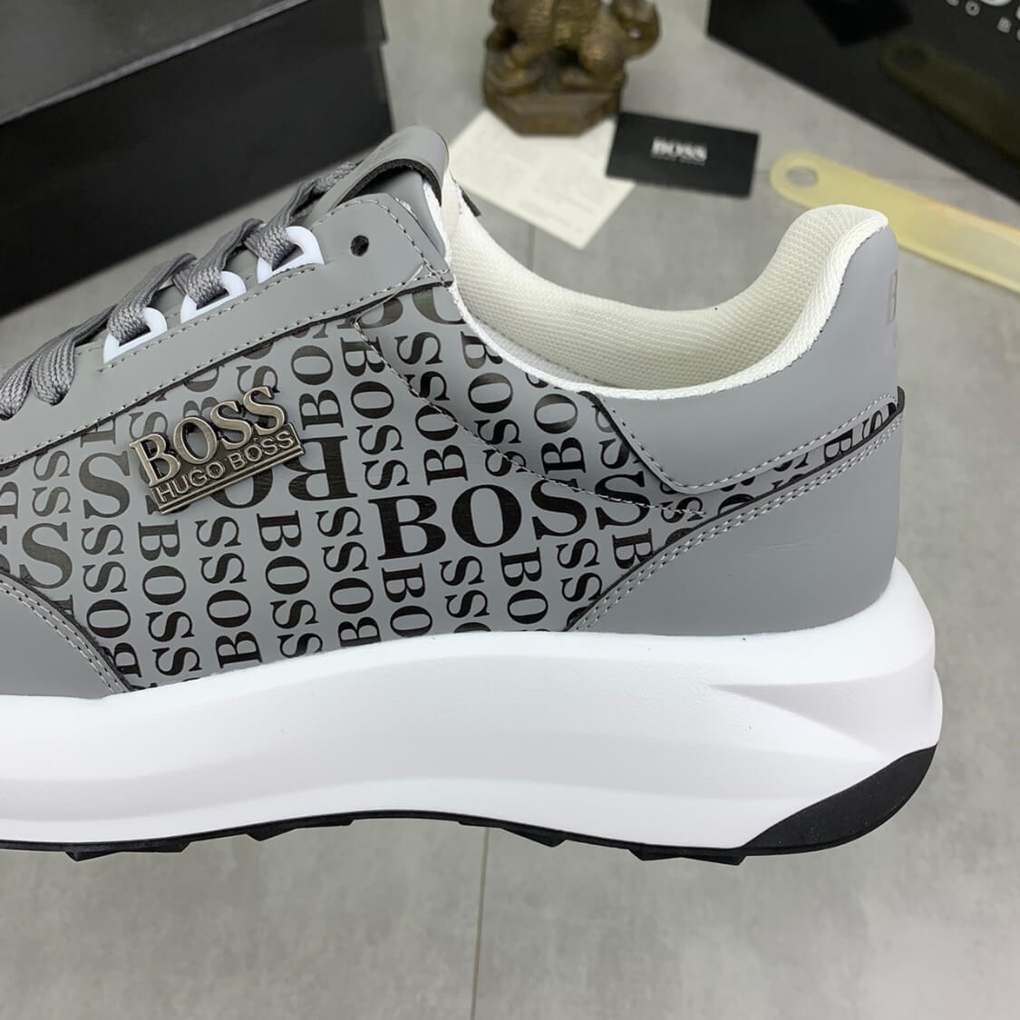Metal Logo Monogram Trainers