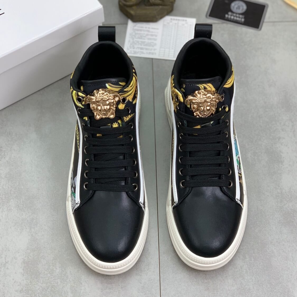 Mid Top Baroque Chain Sneakers 