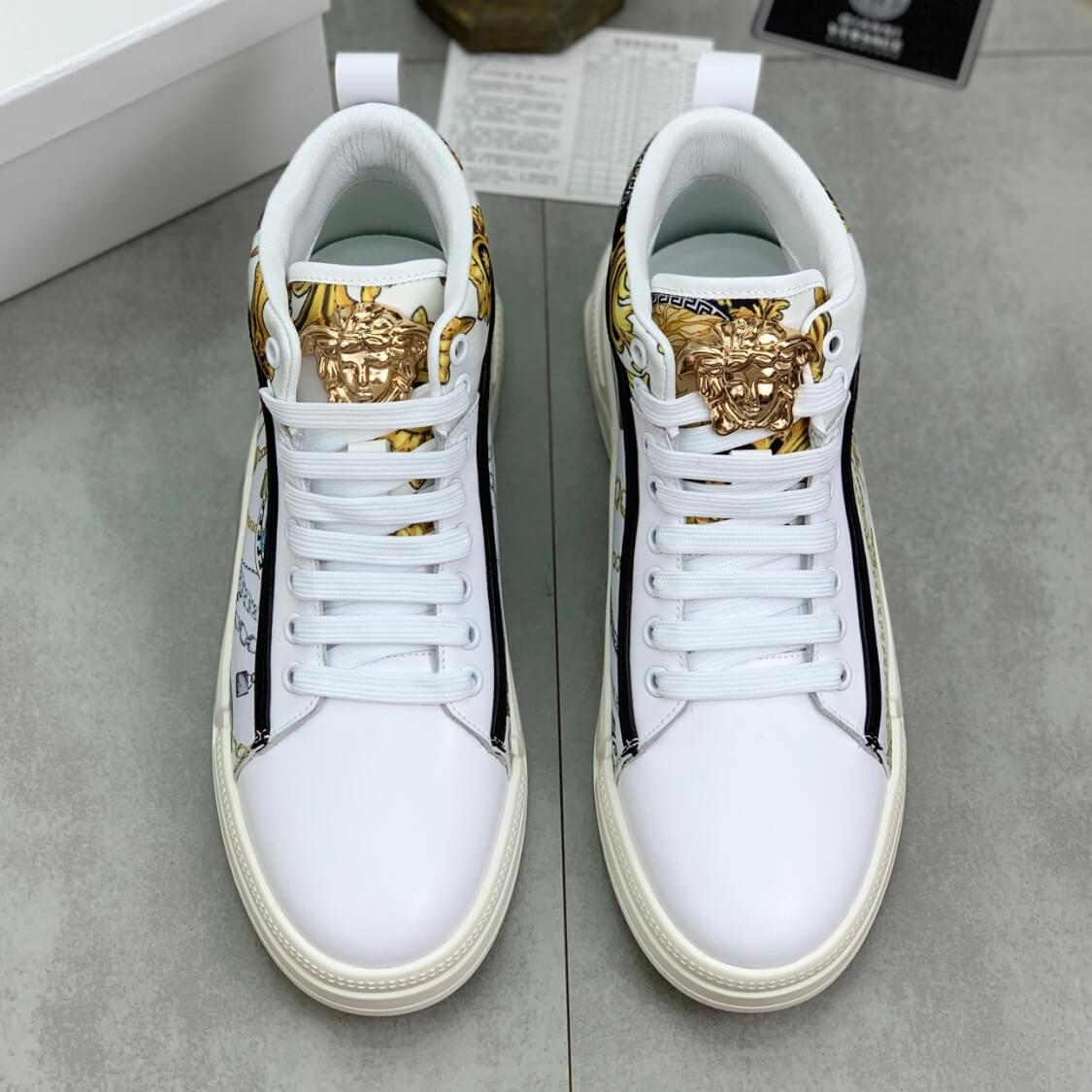Mid Top Baroque Chain Sneakers