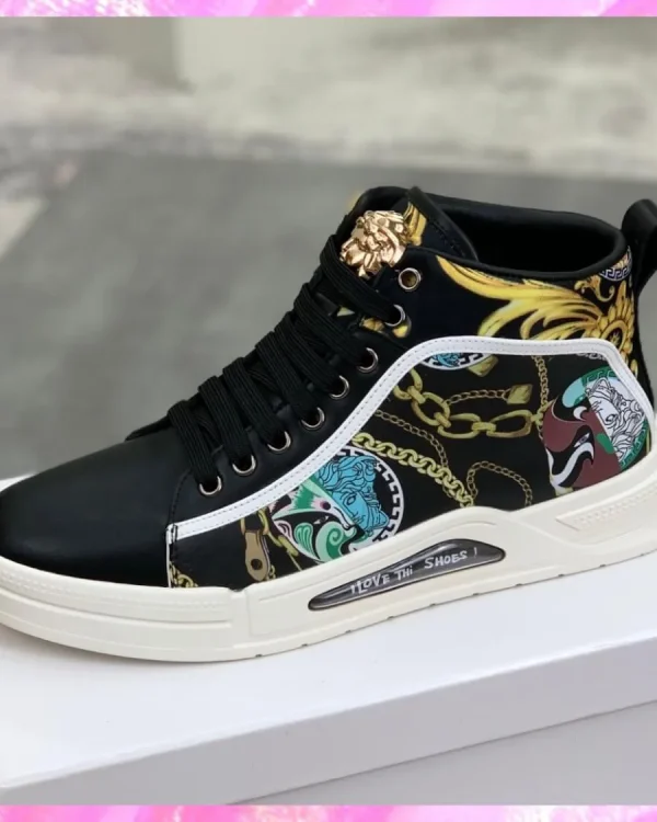Mid Top Baroque Chain Sneakers
