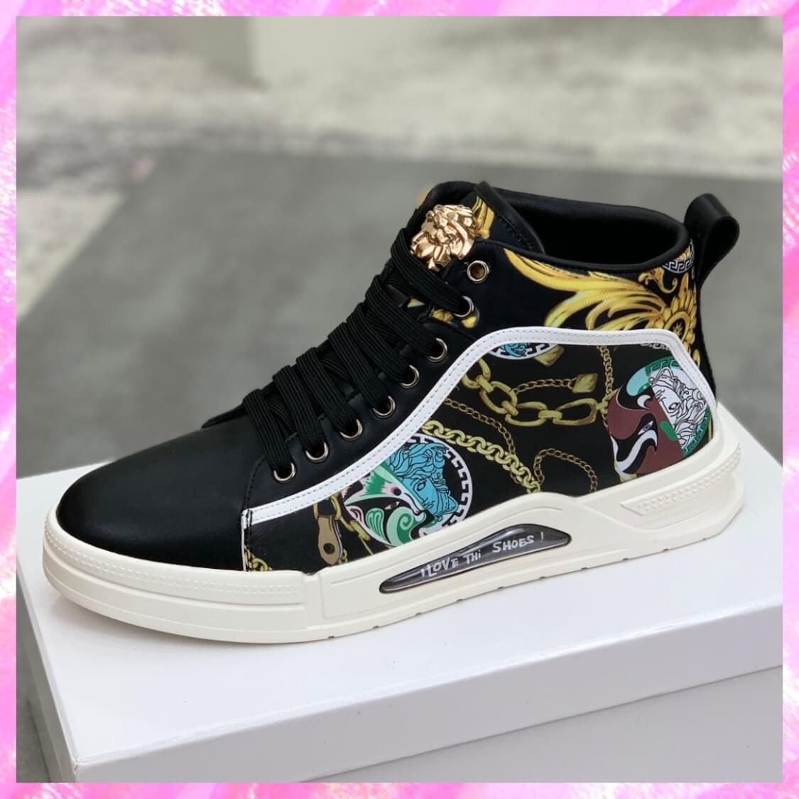 Mid Top Baroque Chain Sneakers 