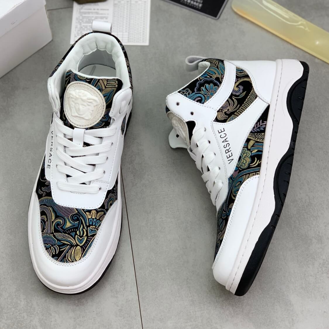 Mid Top Baroque Couture Sneakers