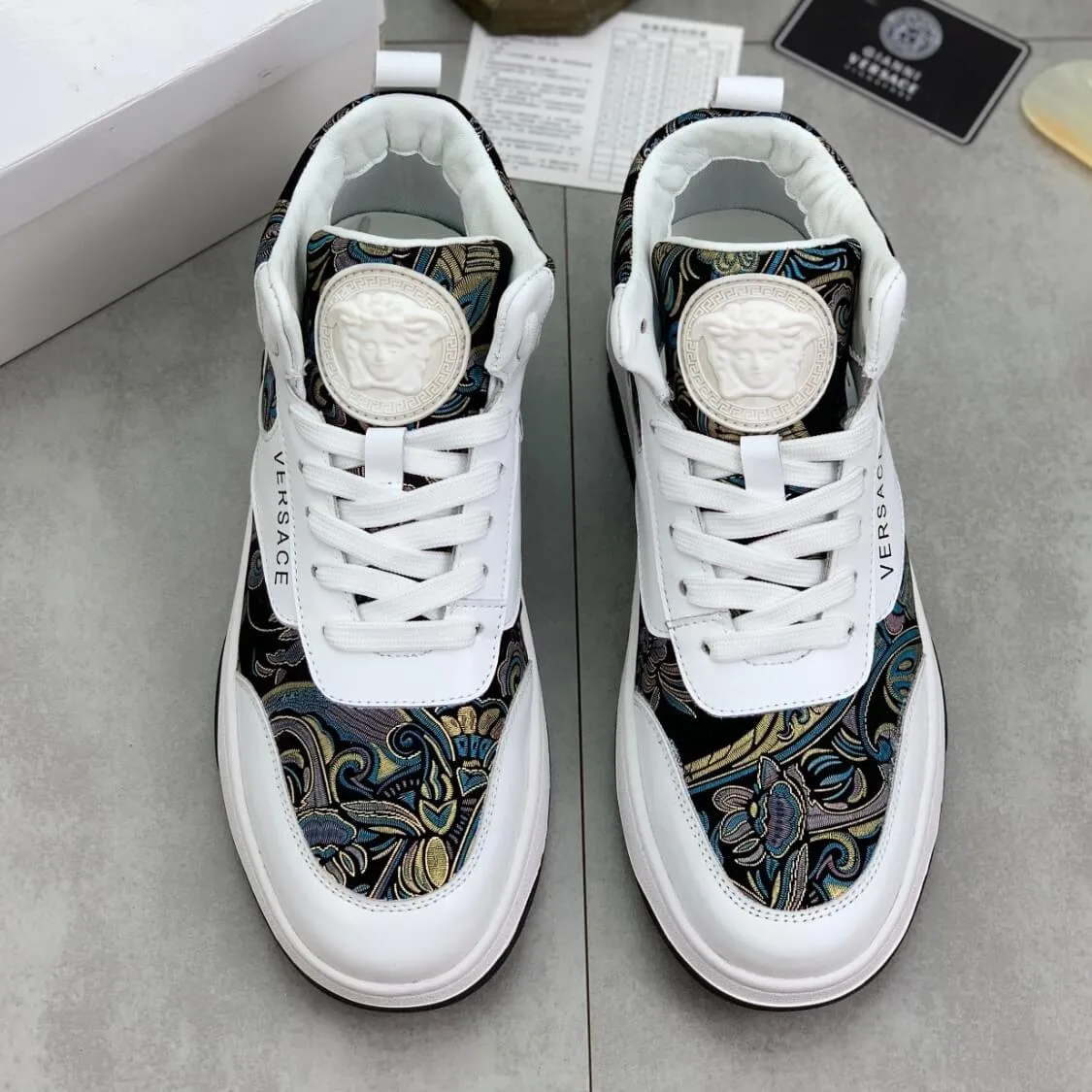 Mid Top Baroque Couture Sneakers