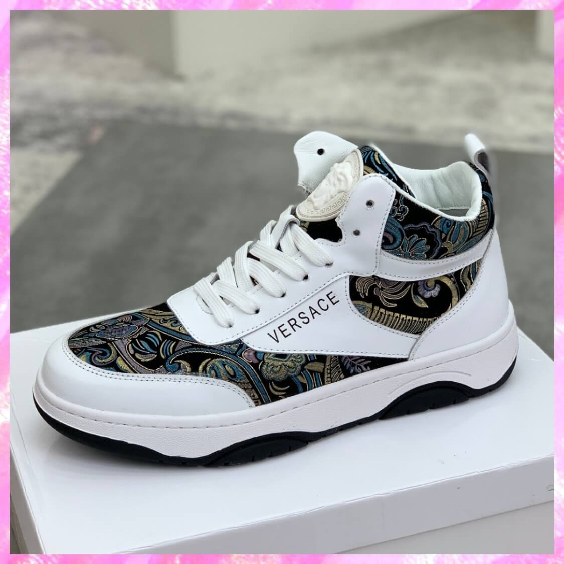 Mid Top Baroque Couture Sneakers