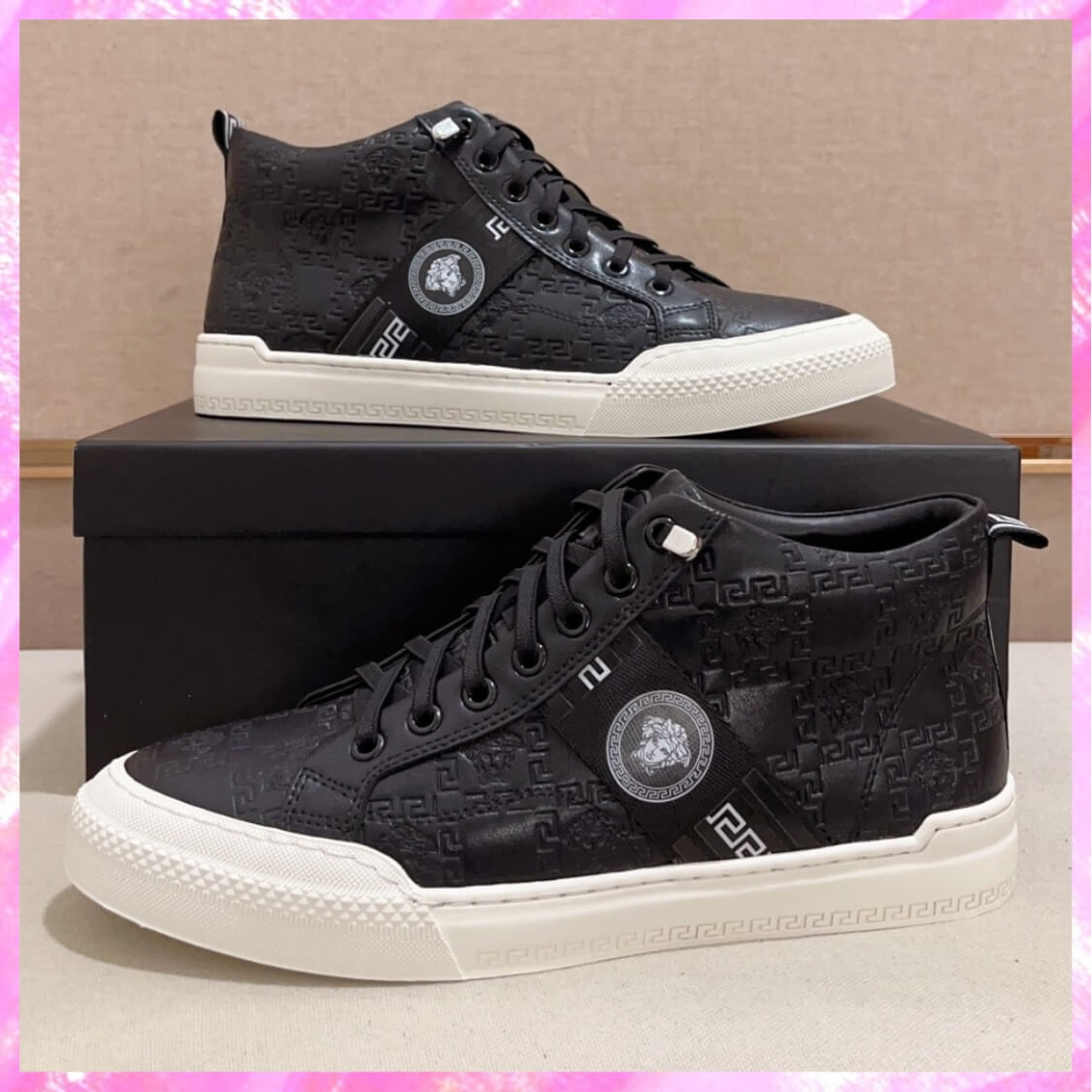 Mid Top Leather Skater Sneakers