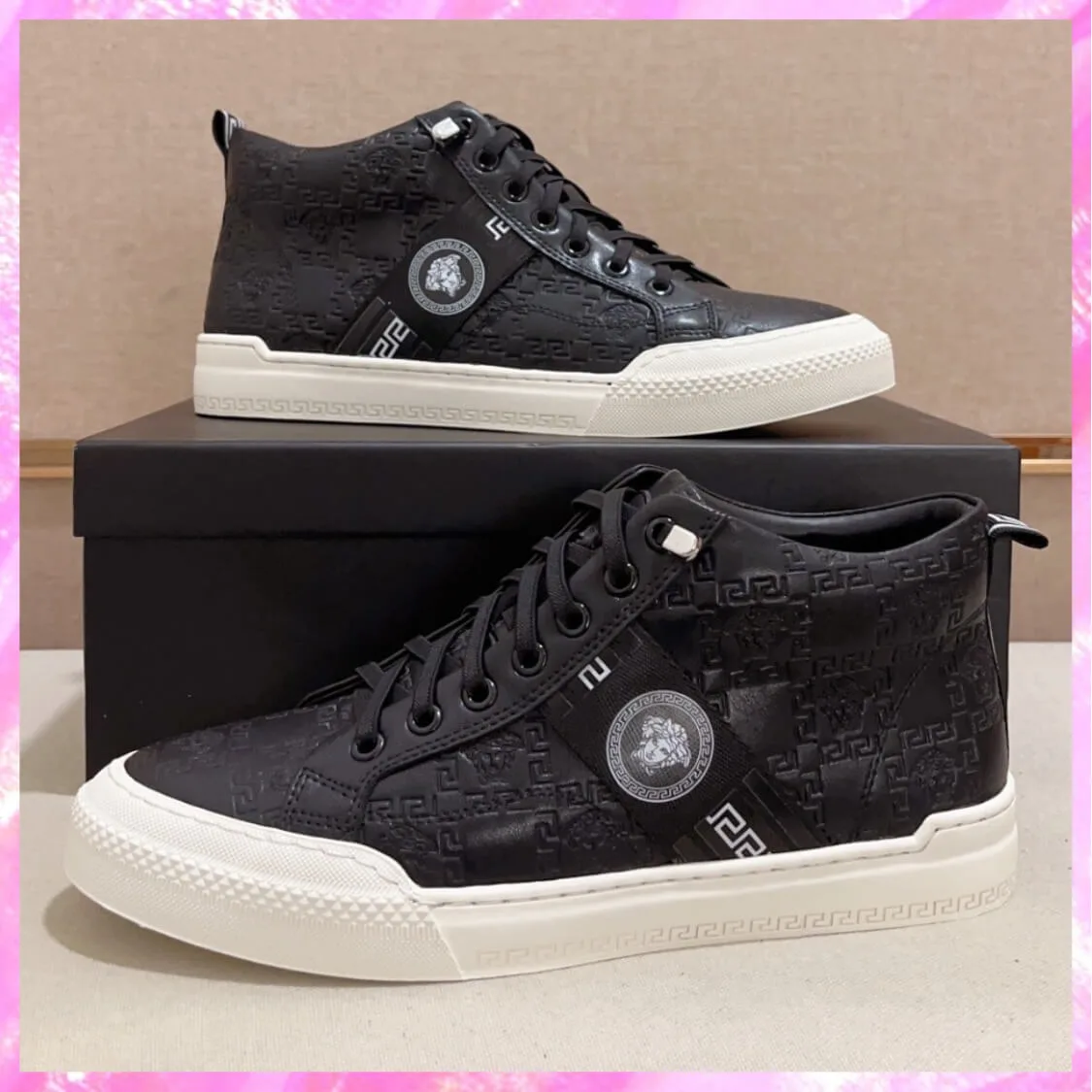 Mid Top Leather Skater Sneakers