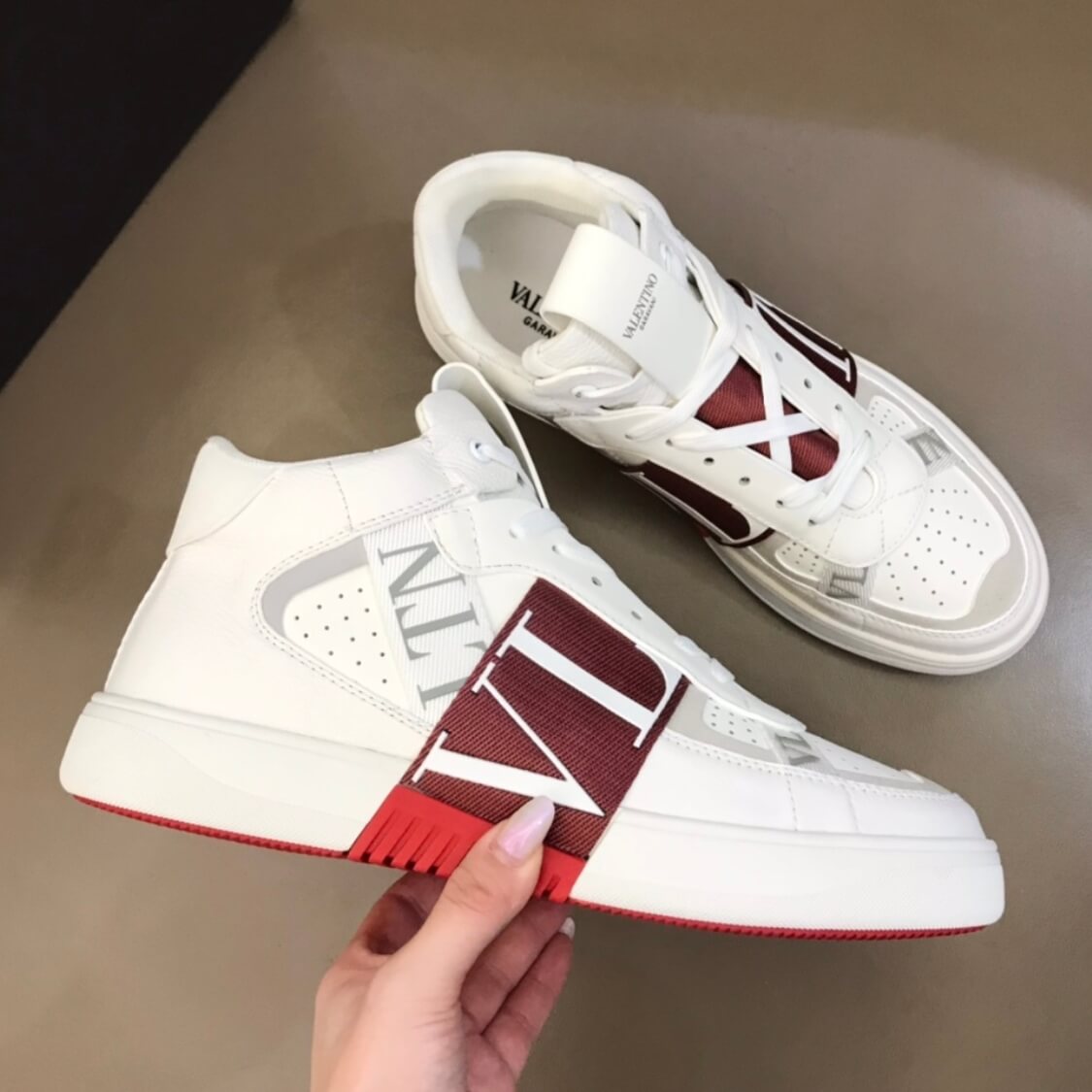 Mid Top Logo Sneakers