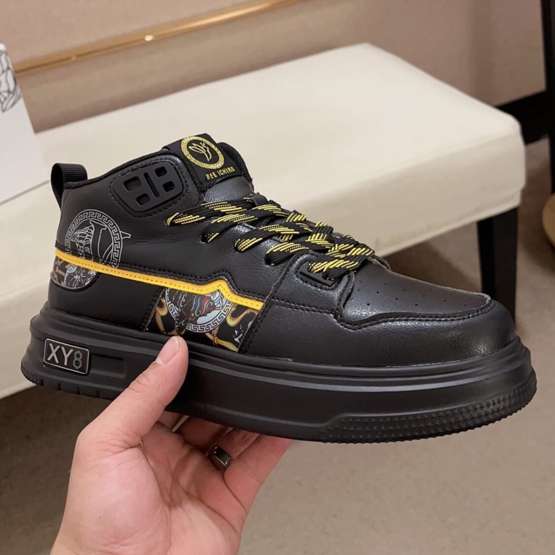 Mid Top Monogram Baroque Sneakers