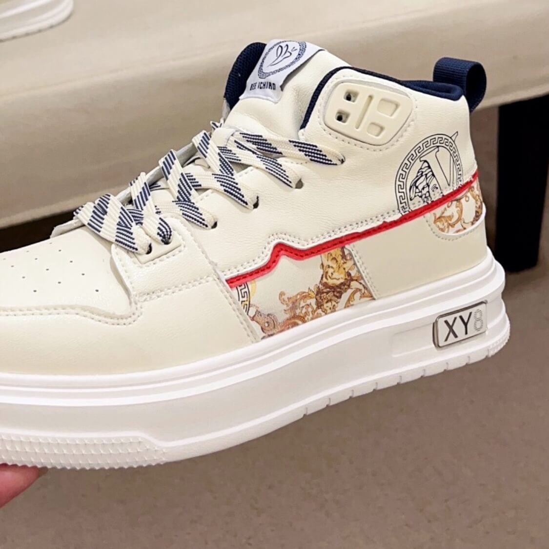 Mid Top Monogram Baroque Sneakers 