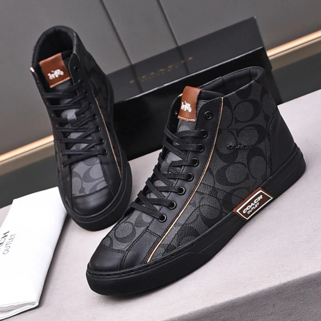 Mid Top Monogram Sneakers