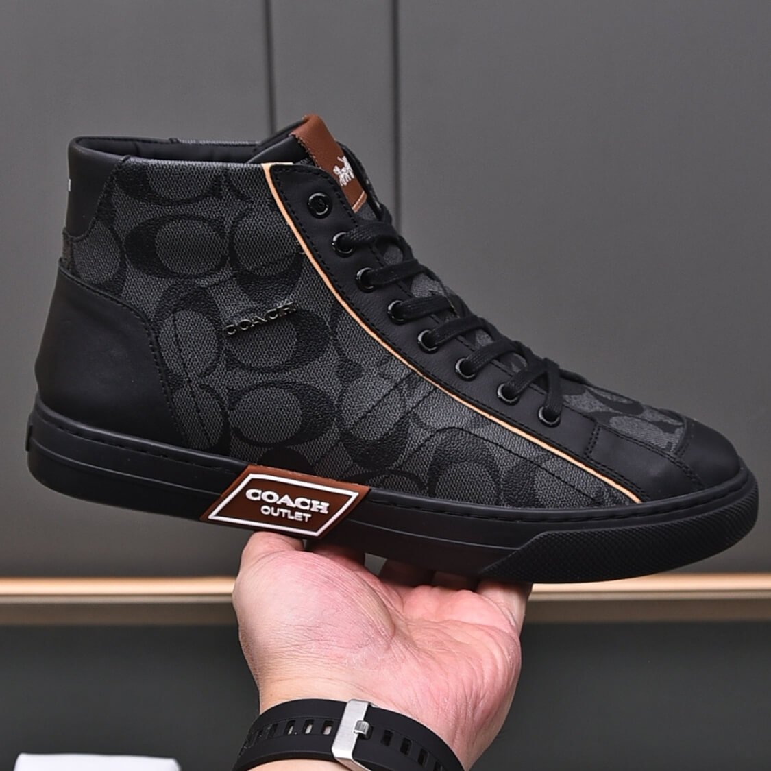Mid Top Monogram Sneakers